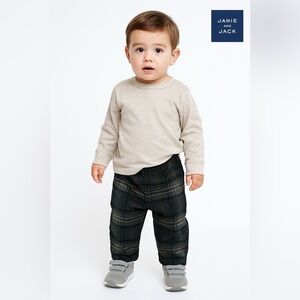 Janie and Jack Plaid Tartan Trouser Boy Pants